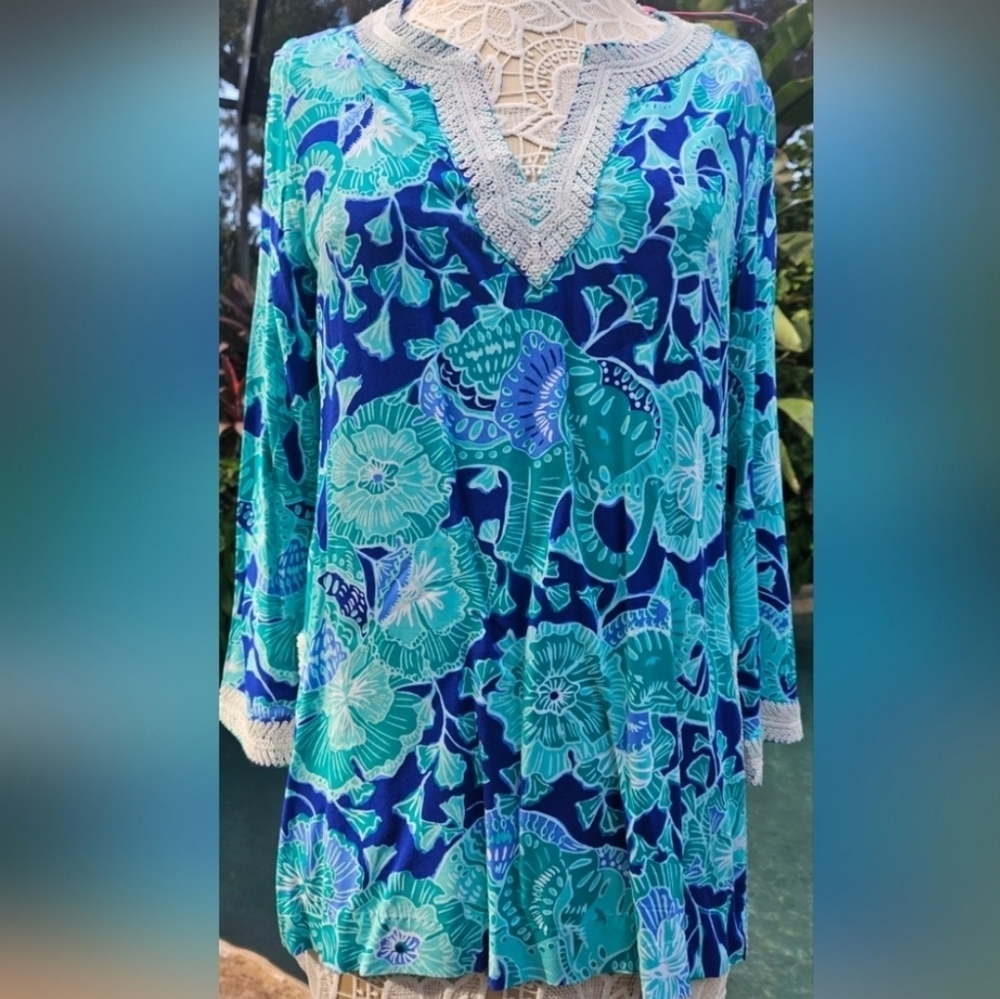 Lilly Pulitzer Renato Tunic New with tags Gorgeous Lilly Top! $178 Retail!! - Picture 8 of 16